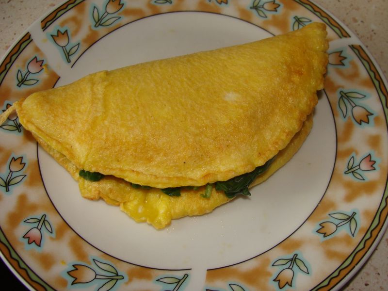 Omlet ze szpinakiem Omlet ze szpinakiem