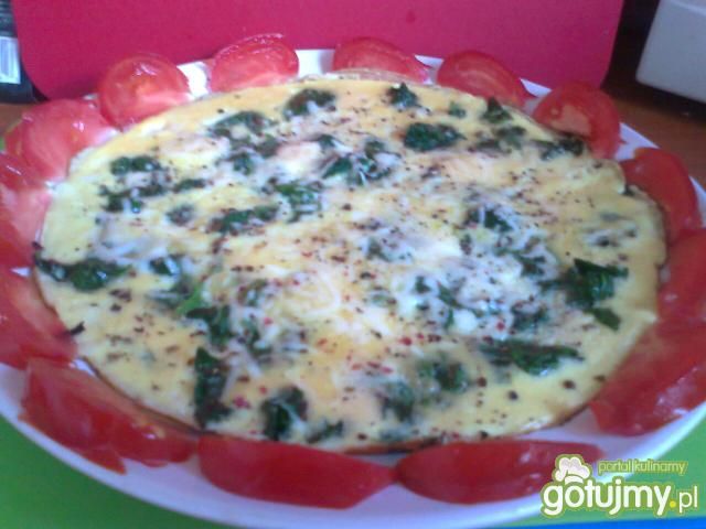 Omlet ze szpinaku  Omlet ze szpinaku
