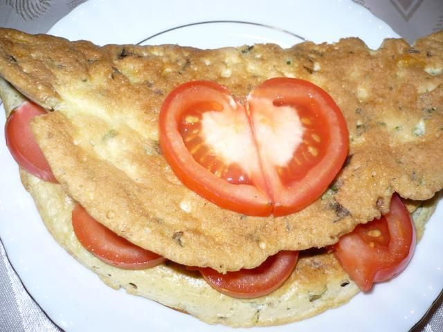 Omlet ziołowy z serem