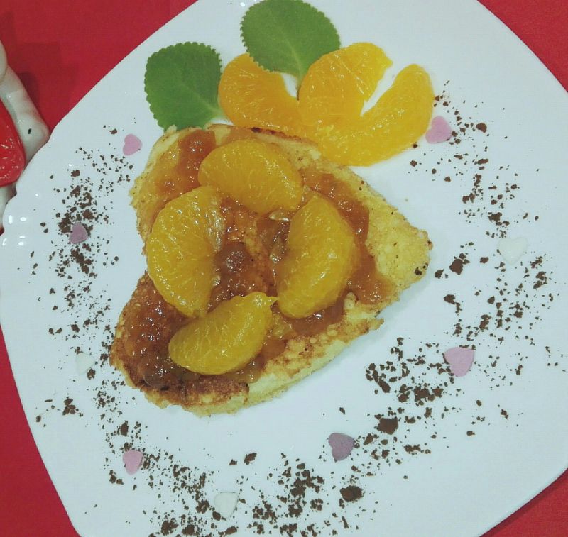 Omlety -serca z mandarynkami