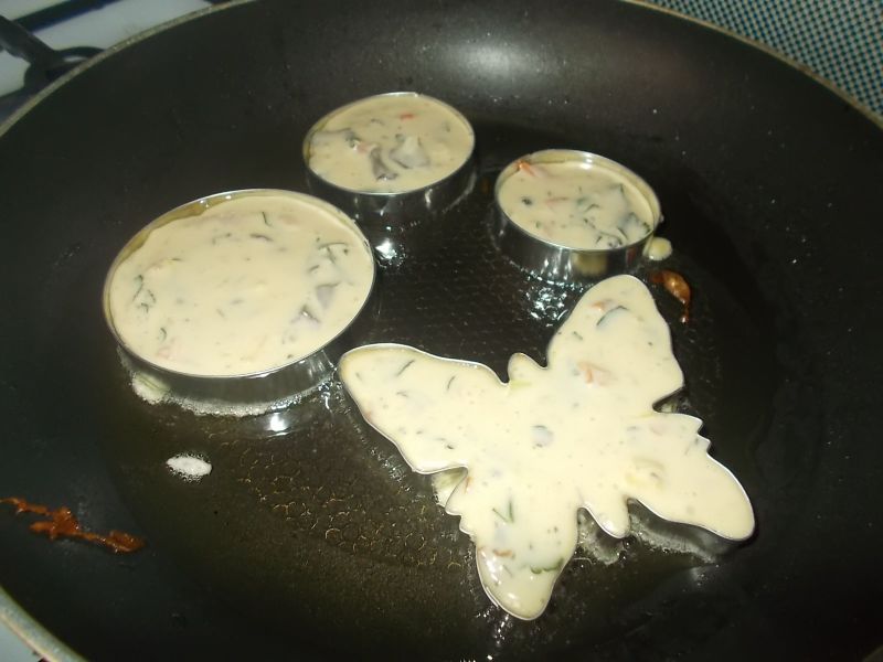Omlety serowe- różne kształty