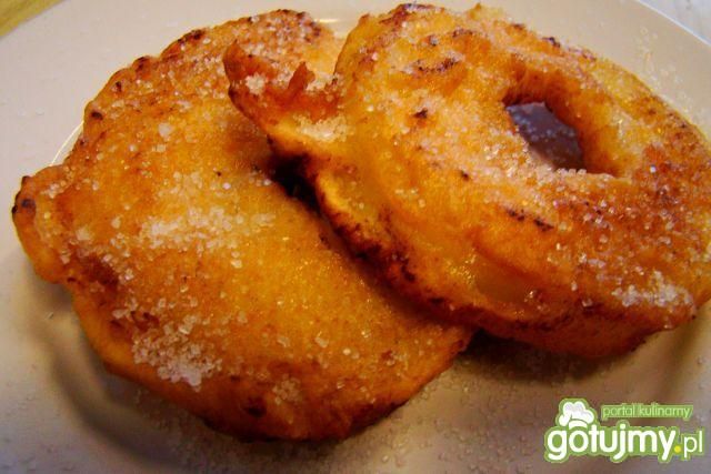 Oponki jabłkowe z cukrem 