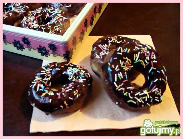 Oponki z polewą czekoladową 