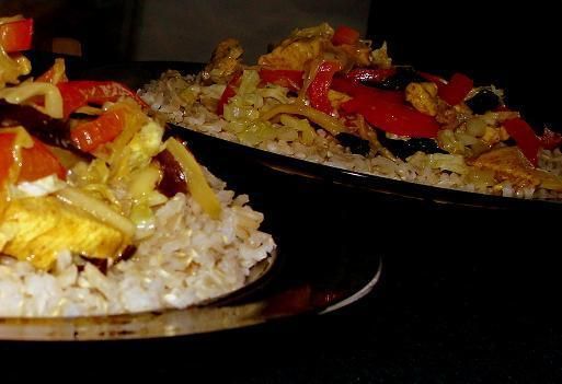 Orientalny kurczak z warzywami Orientalny kurczak z warzywami