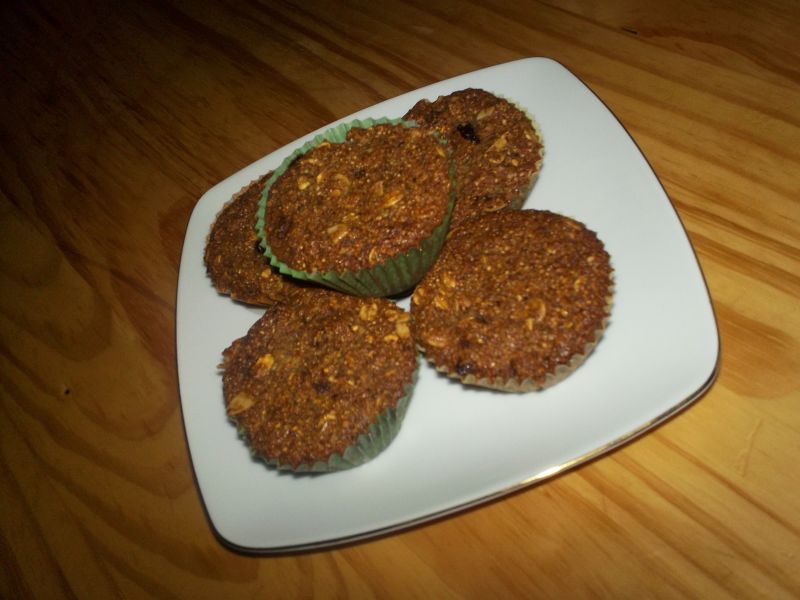 Orkiszowe muffiny z bakaliami