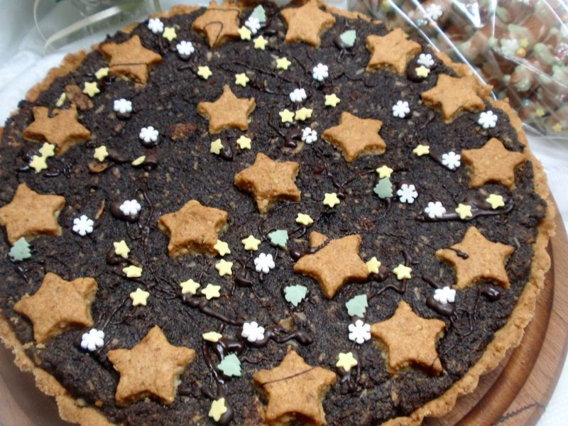 Orzechowa tarta z  makiem