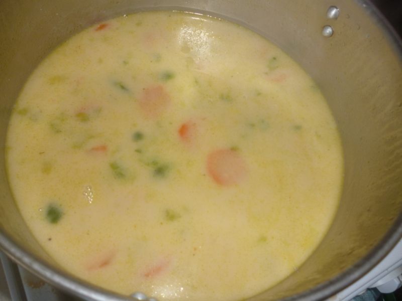 Orzechowa zupa z brukselką