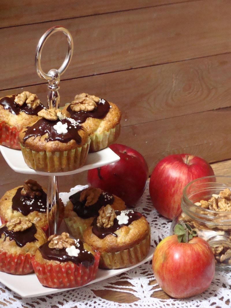 Orzechowe muffinki