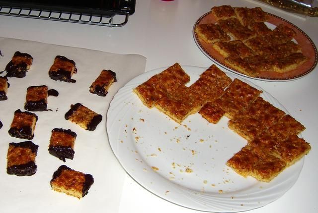 Orzechowe prostokaciki...