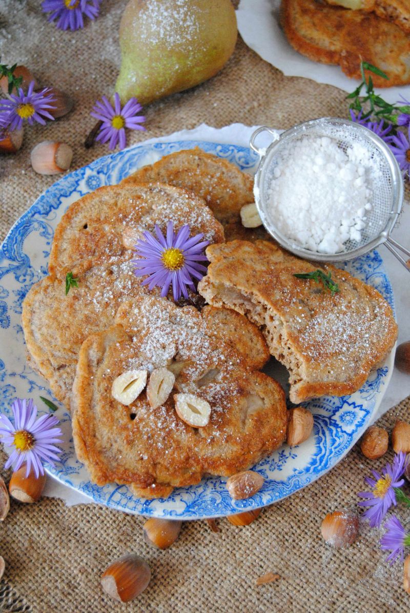 Orzechowo- gruszkowe racuchy