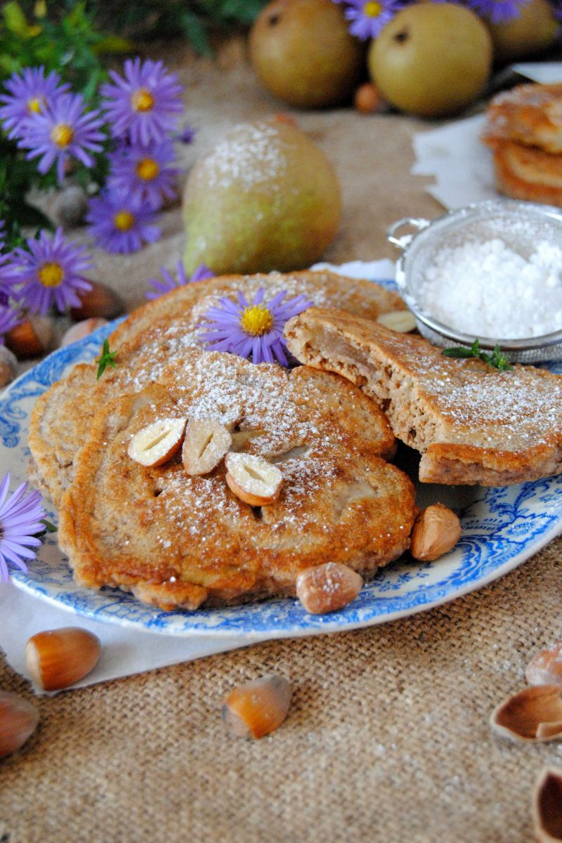 Orzechowo- gruszkowe racuchy