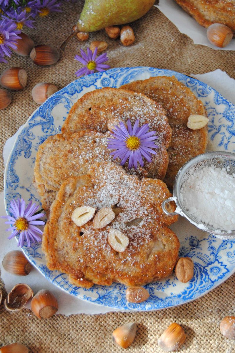 Orzechowo- gruszkowe racuchy