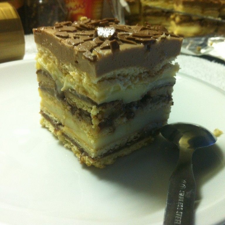 Orzechowo -śmietanowy "składak" bez pieczenia