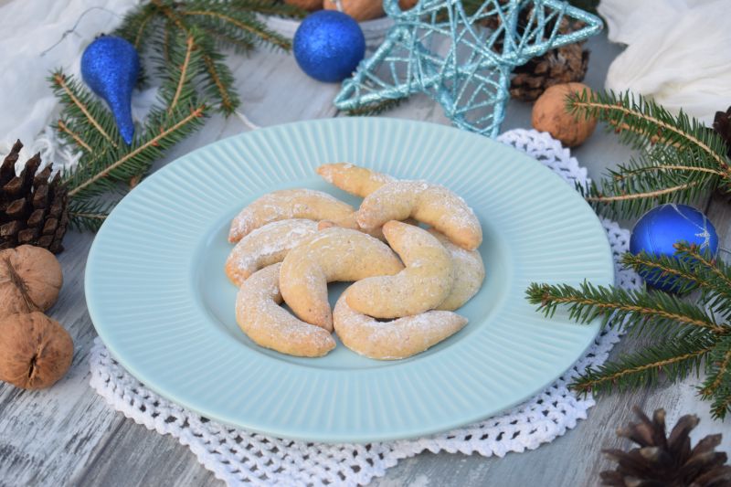 Orzechowo-waniliowe rożki