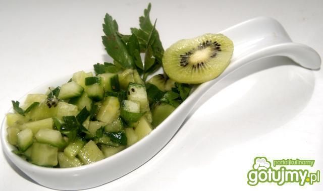 Orzeźwiający ogórek z kiwi  Orzeźwiający ogórek z kiwi