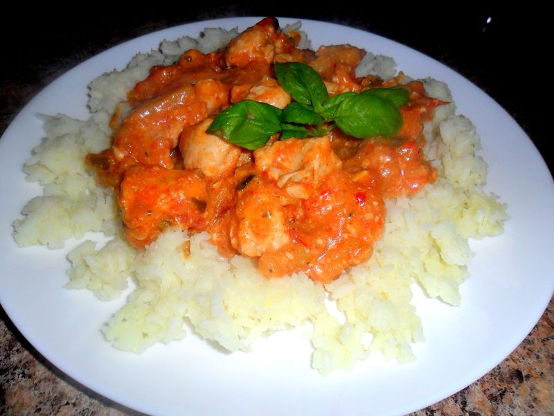 Ostra wersja kurczaka z ryżem