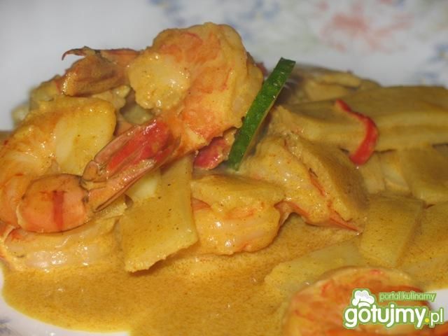 Ostre krewetki w mleku kokosowym Ostre krewetki w mleku kokosowym