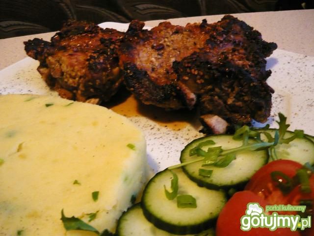 Ostre żeberka z miodem i sezamem Ostre żeberka z miodem i sezamem