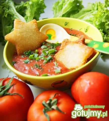 Ostry mus pomidorowy z grzankami : Ostry mus pomidorowy z grzankami :