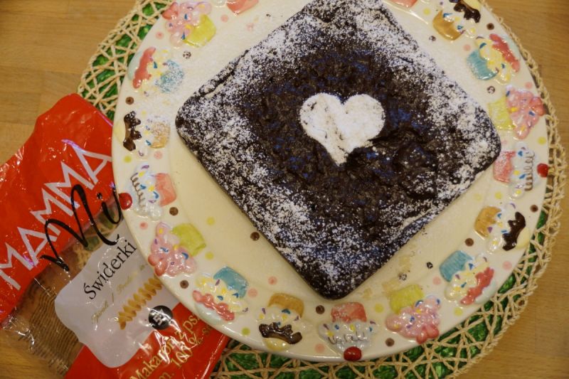 Oszukane brownie makaronowe   Oszukane brownie makaronowe