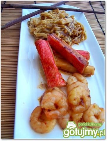 Owoce morza w sosie teriyaki 