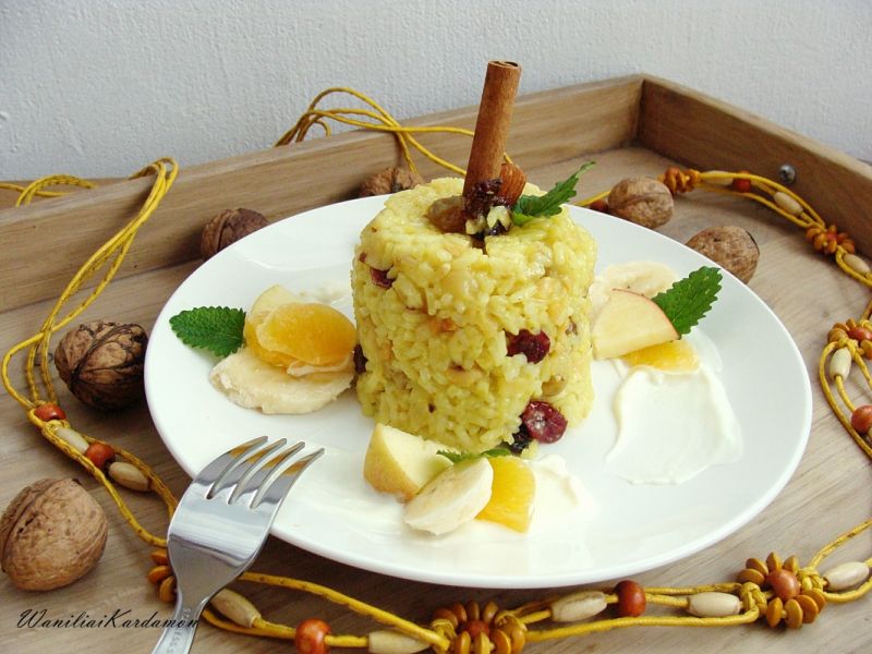 Owocowo-bakaliowe risotto 