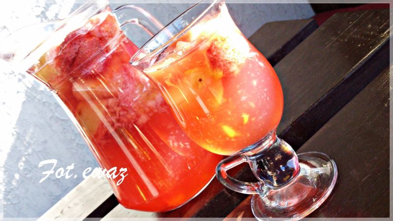 Owocowy kompot na kisielu