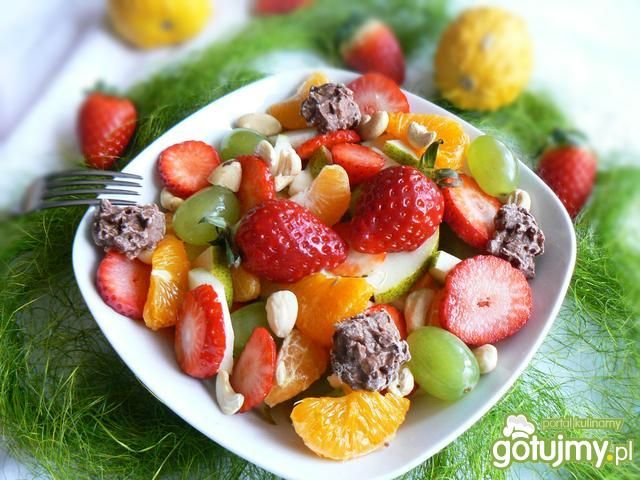 Owocowy raj podniebienia z orzechami