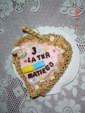 Owocowy - truskawkowy torcik