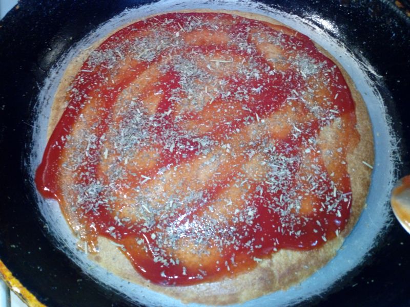 Owsiana pizza z patelni