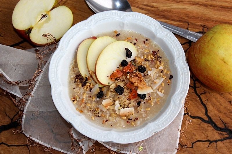 Owsianka na soku jabłkowym