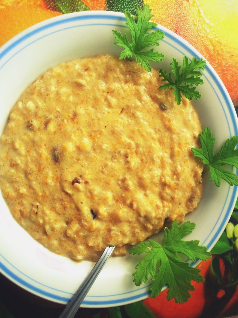 Owsianka z batatem. Owsianka z batatem.