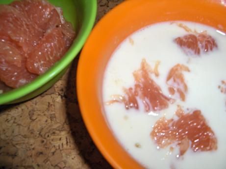 Owsianka z grejpfrutem  Owsianka z grejpfrutem