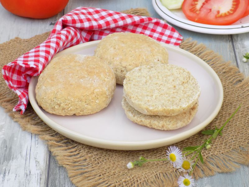 Owsiano-pszenne bułki drożdżowe