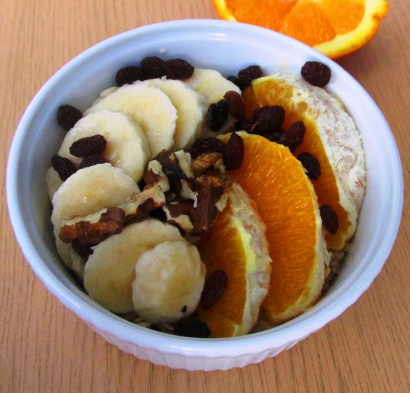 Owsiany deser z owocami Owsiany deser z owocami