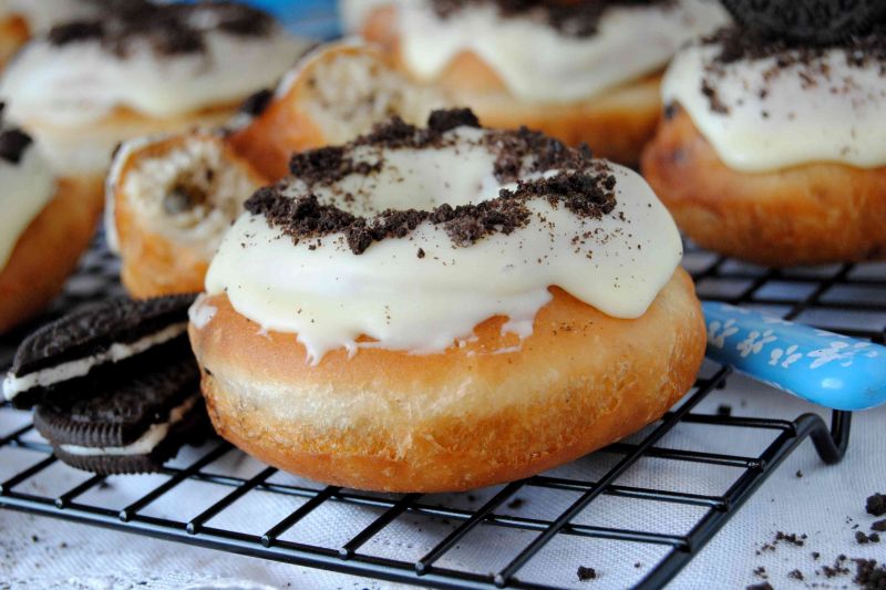 Pączki oreo z dziurką