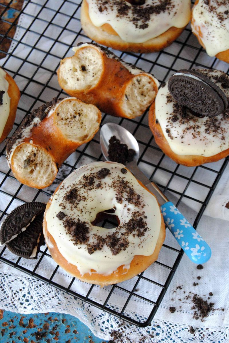 Pączki oreo z dziurką