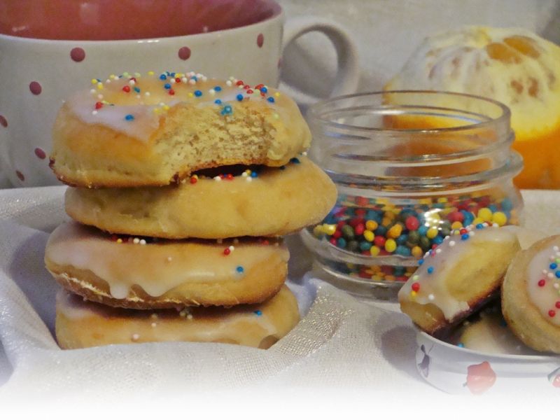 Pączki pieczone z dziurką   Pączki pieczone z dziurką