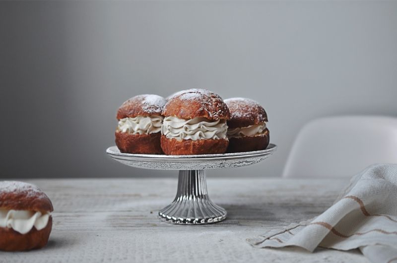 pączki z bitą śmietaną