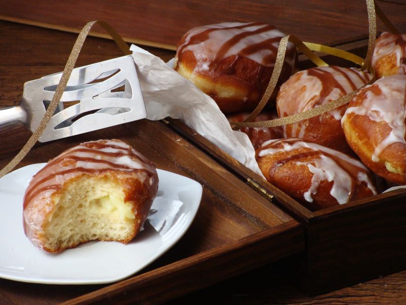 Pączki z masą budyniową