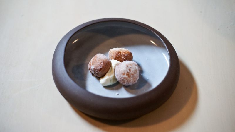 Pączki z waniliowym crème fraiche Pączki z waniliowym crème fraiche