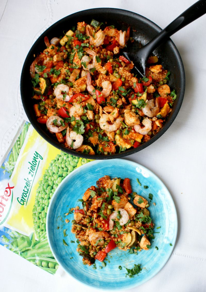 Paella mix z zielonym groszkiem  Paella mix z zielonym groszkiem