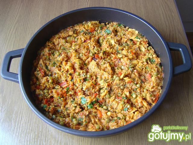Paella z Kurczakiem i Krewetkami Paella z Kurczakiem i Krewetkami