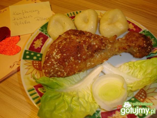 Pałeczki z kurczaka malinowo-czosnkowe Pałeczki z kurczaka malinowo-czosnkowe