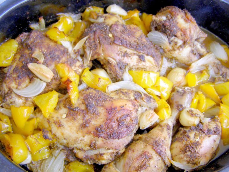 Pałki kurczaka pieczone z papryką,czosnkiem Pałki kurczaka pieczone z papryką,czosnkiem