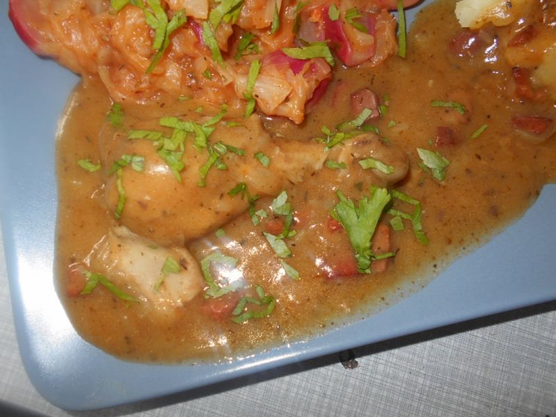 Pałki z boczkiem w sosie Pałki z boczkiem w sosie