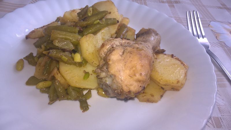 Pałki z fasolką i ziemniakami Pałki z fasolką i ziemniakami