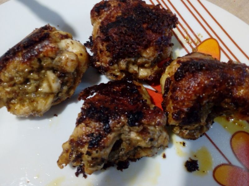 Pałki z kurczaka faszerowane soczewicą Pałki z kurczaka faszerowane soczewicą