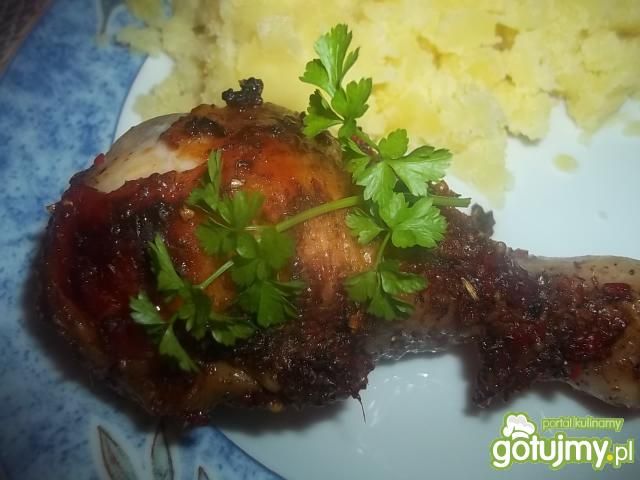 Pałki z kurczaka w borówkowej marynacie Pałki z kurczaka w borówkowej marynacie