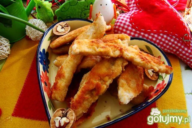 Paluchy drobiowe w panierce orzechowej  Paluchy drobiowe w panierce orzechowej